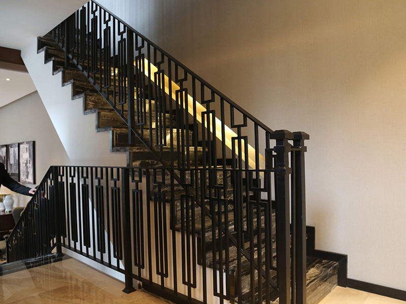 现代铝艺楼梯扶手
