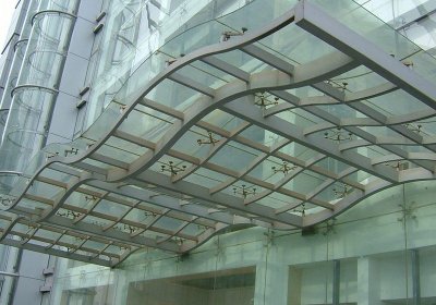 商场玻璃雨棚